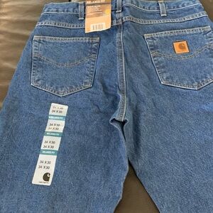 Carhartt Blue Relaxed Fit Jeans Classic Style